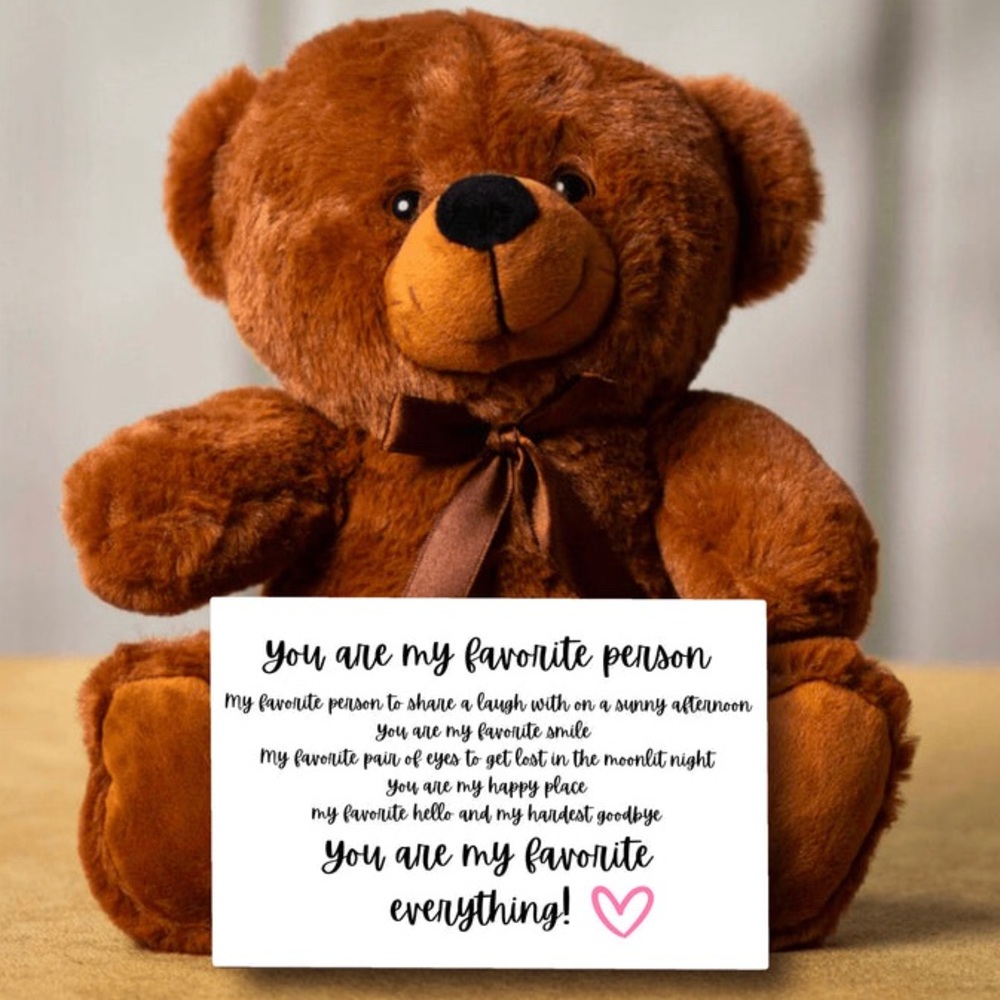 HOST PICK! TEDDY BEAR YOU ARE MY FAVORITE PERSON GIFT FOR VALENTINE’S DAY